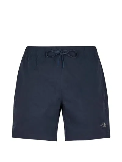 Moose Knuckles Logo Swim Short In Yellow