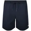 Moose Knuckles Logoed Swim Trunks With Side And Back Pockets In Navy