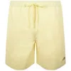 Moose Knuckles Logo Swim Shorts Yellow In Gold