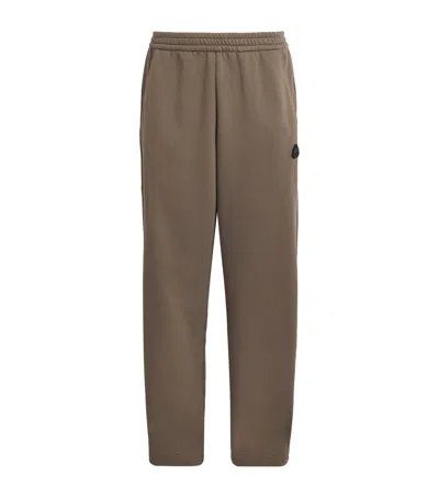 Moose Knuckles Logo Yul Sweatpants In Brown