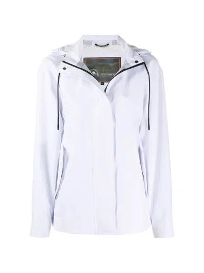 Moose Knuckles Logo-detail Jacket In White