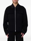 Moose Knuckles Logo-patch Buttoned Jacket In Black