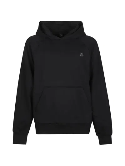 Moose Knuckles Yul Relaxed-fit Cotton-blend Hoodie In Black