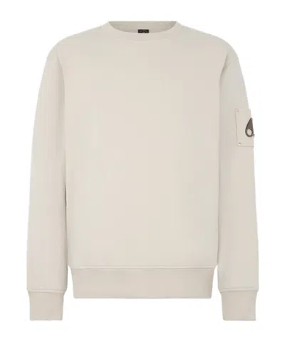 Moose Knuckles Logo-patch Sweatshirt In White