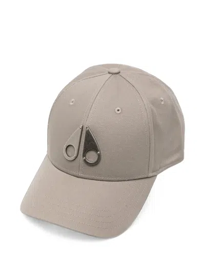 Moose Knuckles Logo-plaque Baseball Cap In Neutrals
