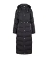 Moose Knuckles Long Down Jacket In Black