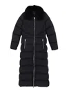 Moose Knuckles Long Down Jacket In Black