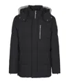 Moose Knuckles 3q Quilted Canvas Jacket In Black