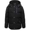 Moose Knuckles Original Ballistic Bomber Neoshear Down Jacket In Black