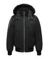 Moose Knuckles Long Sleeve Cotton Coat In Black