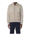 Moose Knuckles Long Sleeve Down Jacket In Beige