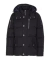 Moose Knuckles Quilted Hooded Jackets Removable Hood In Black