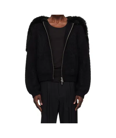 Moose Knuckles Black Cj Split Hoodie In 1573 Black