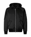 Moose Knuckles Georgie Bomber Jacket In Black