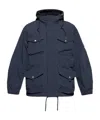 Moose Knuckles Pocket Hooded Jacket In Blue