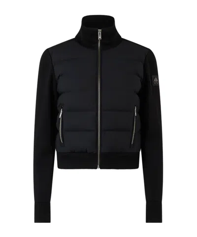 Moose Knuckles Long-sleeved Casual Jacket In Black