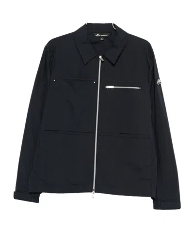 Moose Knuckles Long-sleeved Casual Jacket In Black