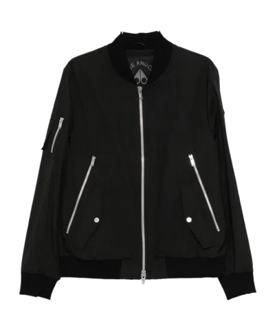 Moose Knuckles Long-sleeved Casual Jacket In Black