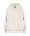 Moose Knuckles Zip-up Hooded Jacket In White