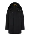 Moose Knuckles Long-sleeved Coat In Blue