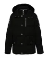 Moose Knuckles Original Ballistic Bomber Neoshear Down Jacket In Black