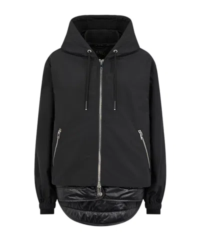 Moose Knuckles Long-sleeved Cotton Jacket In Black