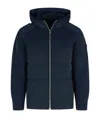 Moose Knuckles Long-sleeved Cotton Jacket In Blue