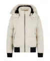 Moose Knuckles Long-sleeved Cotton-padded Jacket In White