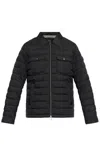 Moose Knuckles Long-sleeved Down Jacket In Black