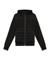 Moose Knuckles Long-sleeved Down Jacket In Black
