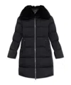 Moose Knuckles Long-sleeved Down Jacket In Black