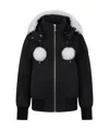 Moose Knuckles Long-sleeved Down Jacket In Black