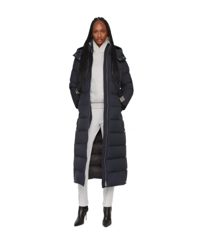 Moose Knuckles Long-sleeved Down Jacket In Black