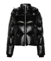 Moose Knuckles Logo-patch Jacket In Black