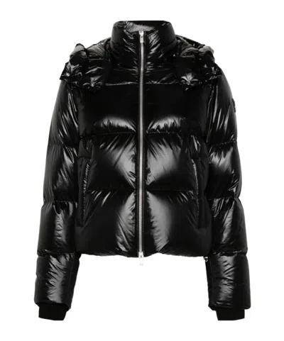 MOOSE KNUCKLES MOOSE KNUCKLES LOGO-PATCH ZIPPED JACKET