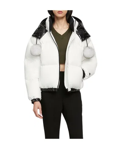 Moose Knuckles Long-sleeved Down Jacket In White