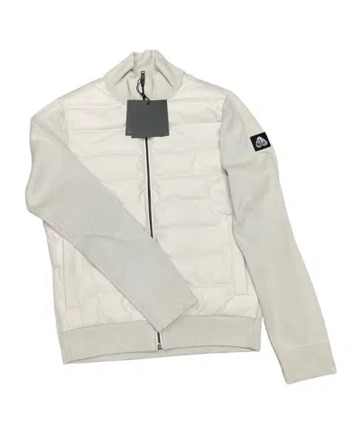 Moose Knuckles Long-sleeved Down Jacket In White