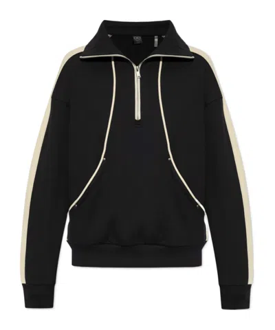 Moose Knuckles Zip-up Sweatshirt In Black