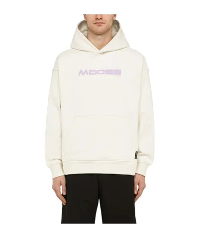 Moose Knuckles Long-sleeved Sweater In White