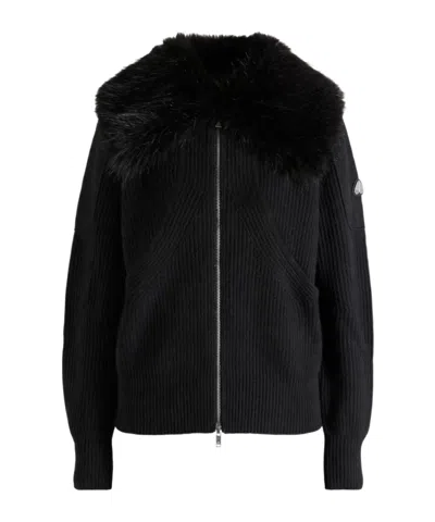 Moose Knuckles Long-sleeve Cardigan In Black