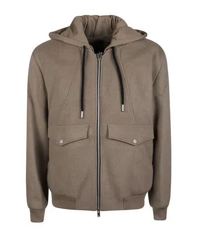 Moose Knuckles Long-sleeved Casual Jacket In Brown