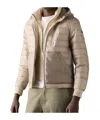 Moose Knuckles Long-sleeved Down Jacket In Neutral