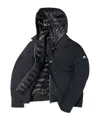 Moose Knuckles Long-sleeved Down Jacket In Black