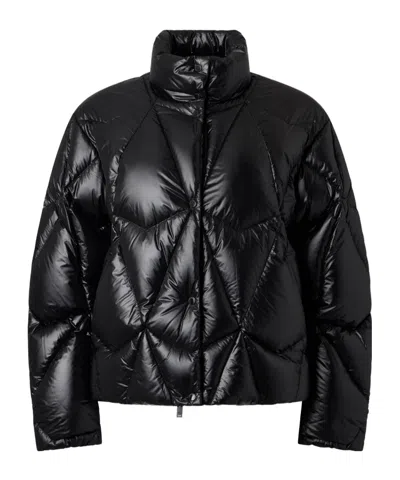 Moose Knuckles Long-sleeved Down Jacket In Black