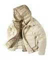 Moose Knuckles Long-sleeved Down Jacket In White