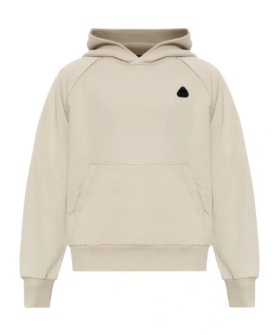Moose Knuckles Long-sleeved Hooded Sweatshirt In Gray