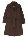 Moose Knuckles Lonsdale Long-sleeve Coat In Brown
