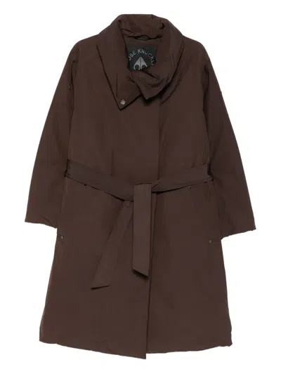 Moose Knuckles Lonsdale Long-sleeve Coat In Brown