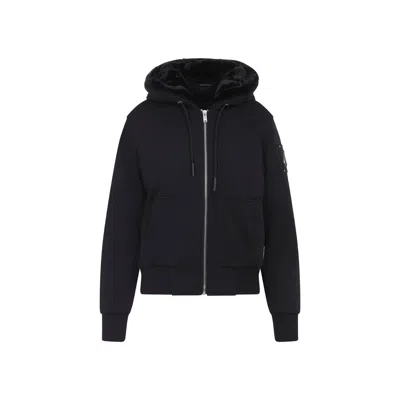 Moose Knuckles Madison Bunny Gold Jacket In Black
