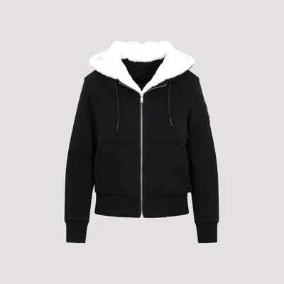 Moose Knuckles Madison Bunny Gold Jacket In Black